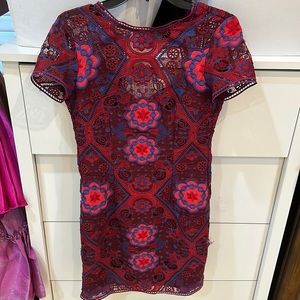 Gorgeous crochet lace mink dress